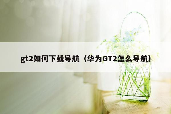 gt2如何下载导航（华为GT2怎么导航）