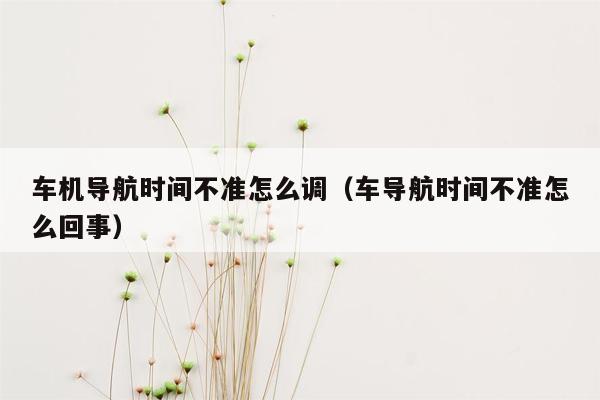 车机导航时间不准怎么调（车导航时间不准怎么回事）