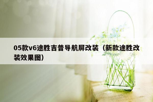 05款v6途胜吉普导航屏改装（新款途胜改装效果图）