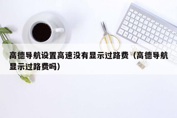 高德导航设置高速没有显示过路费（高德导航显示过路费吗）