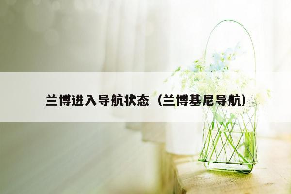 兰博进入导航状态（兰博基尼导航）