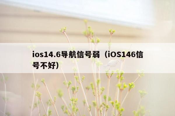 ios14.6导航信号弱（iOS146信号不好）