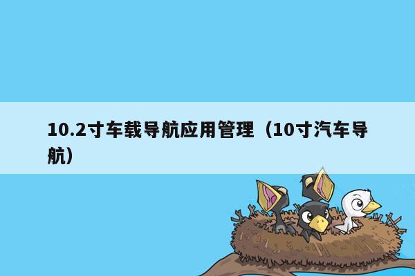 10.2寸车载导航应用管理（10寸汽车导航）