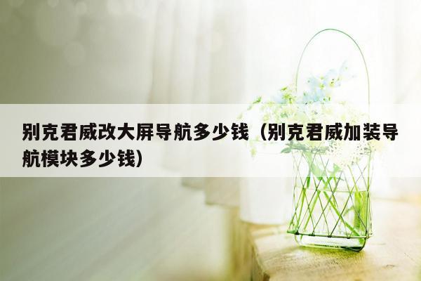 别克君威改大屏导航多少钱（别克君威加装导航模块多少钱）