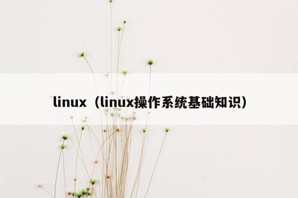 linux（linux操作系统基础知识）