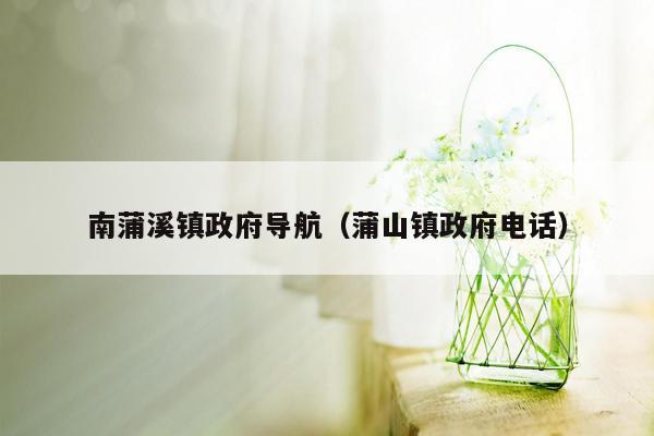 南蒲溪镇政府导航（蒲山镇政府电话）