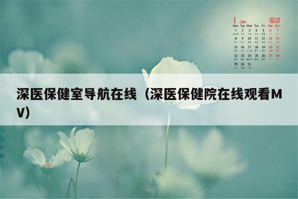 深医保健室导航在线（深医保健院在线观看MV）