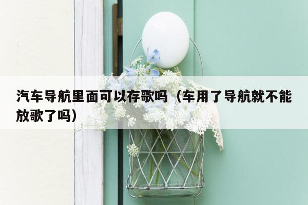 汽车导航里面可以存歌吗（车用了导航就不能放歌了吗）