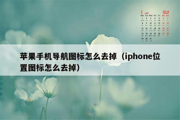 苹果手机导航图标怎么去掉（iphone位置图标怎么去掉）